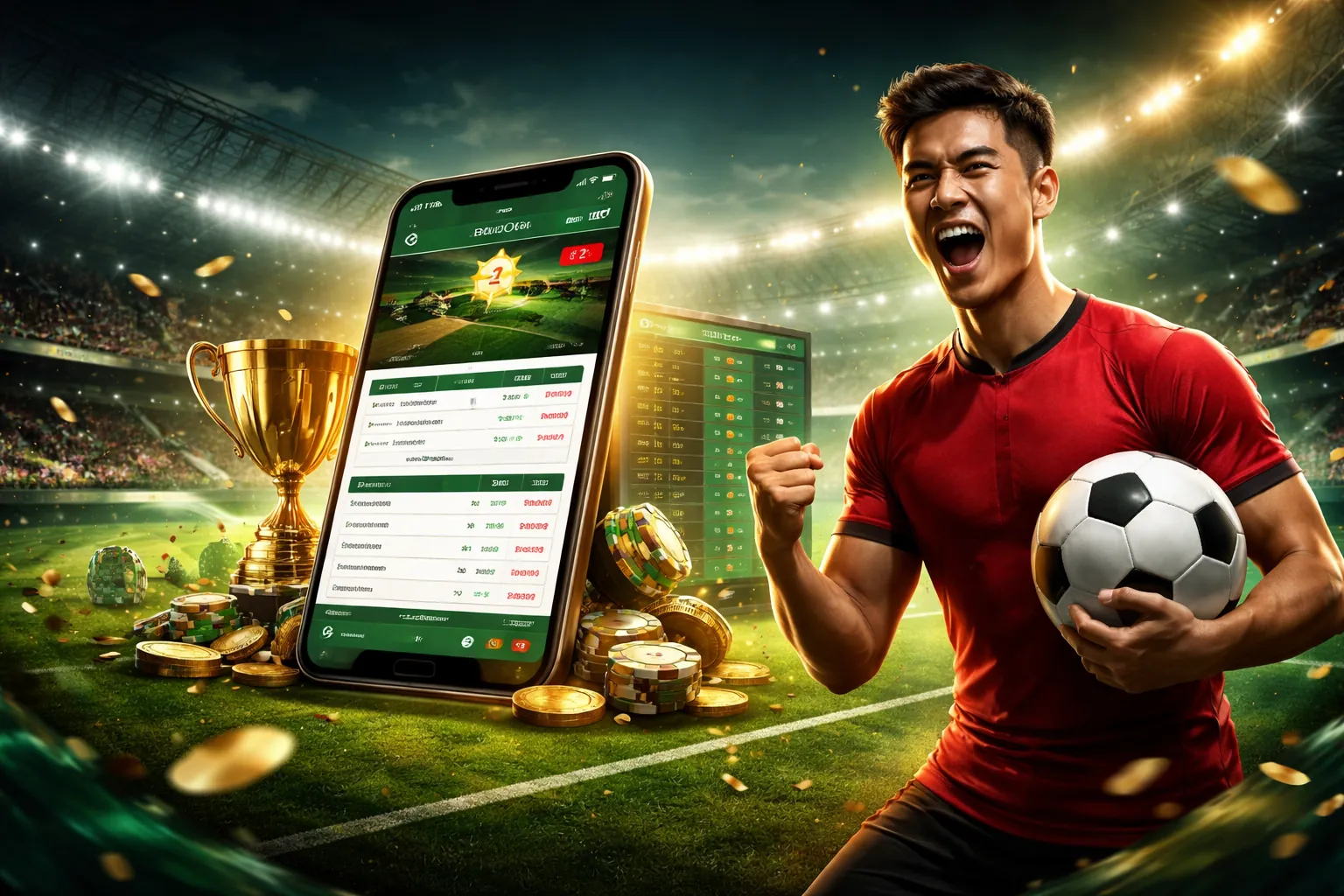 Hình ảnh nền đăng ký banca90 login với các trò chơi cá cược và không gian giải trí